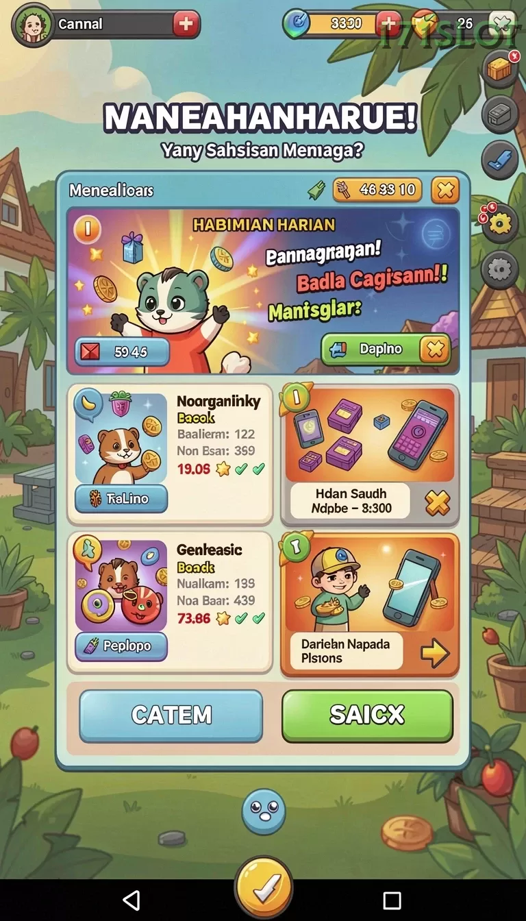 Cuplikan layar JAVO88 — aktivitas