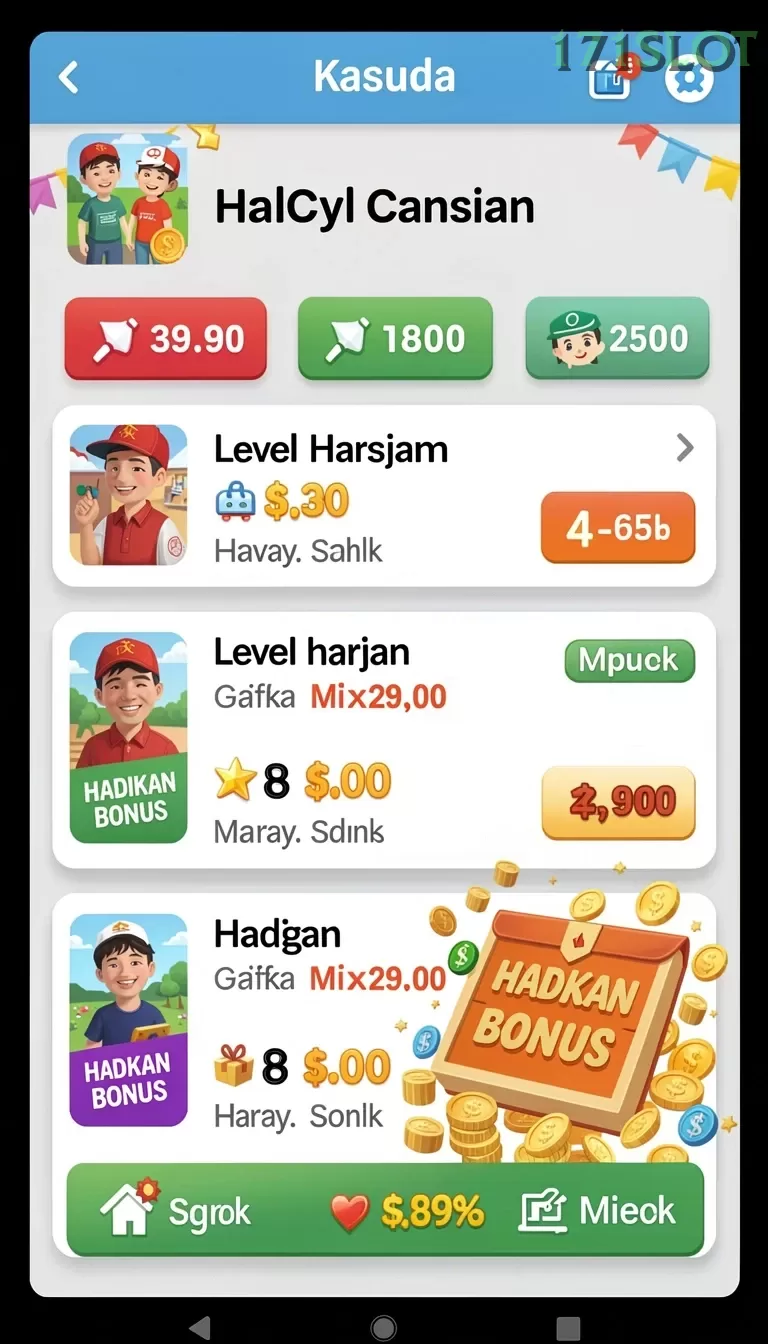 Cuplikan layar ZONAWD — menu navigasi