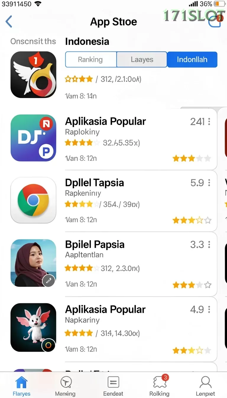 Cuplikan layar MLBB — menu navigasi